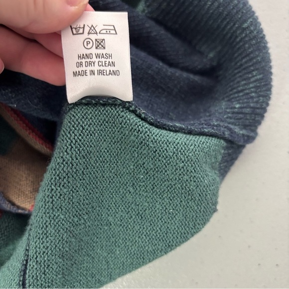 Blainroe Ireland Men's Wool Cotton Sweater Geometric VTG 42/L - Picture 6 of 8